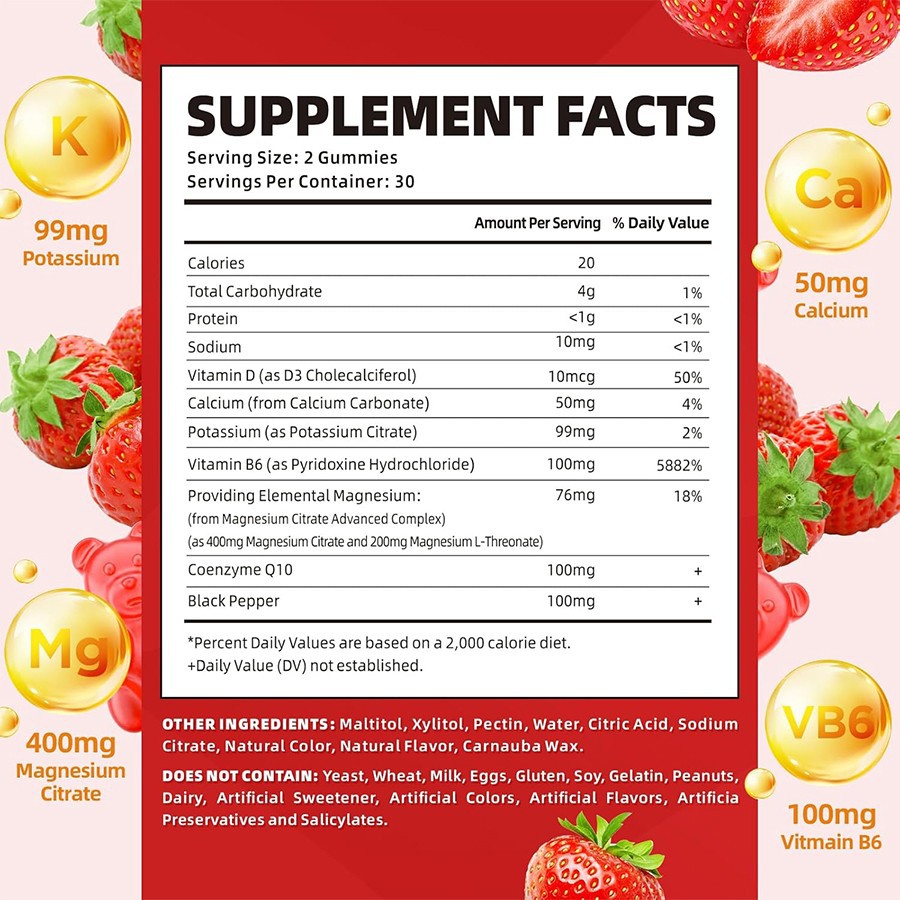 Potassium Magnesium High Absorption Gummies: Nature’s Electrolyte Powerhouse For Vibrant Wellness factory